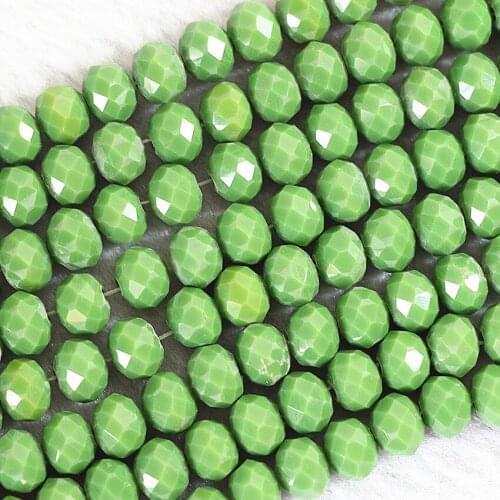 8 colors 4*6mm glass AB crystla diy material 98pcs/strand hot sale faceted rondelle abacus loose spacers accessories beads B677