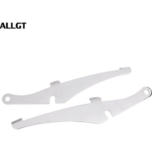 ALLGT 4Pcs 41mm Chrome Windshield Windscreen Clamps Fits Dyna Sportster XL 883 1200