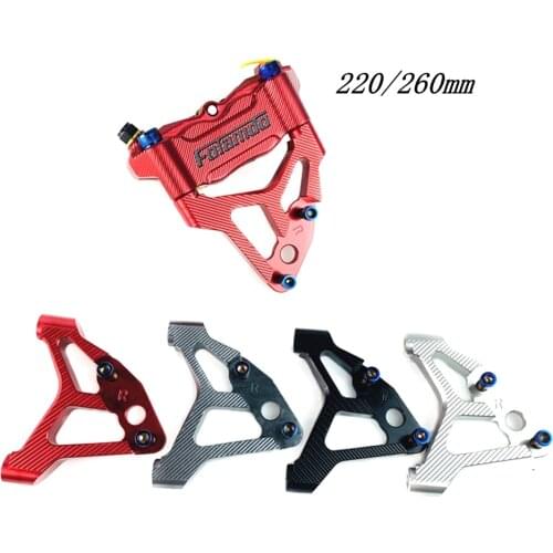 Motorcycle CNC Aluminum 100mm Brake Caliper Bracket/adapter For Fastace 30/33 core Front Absorber For 220mm 260mm Brake Disc