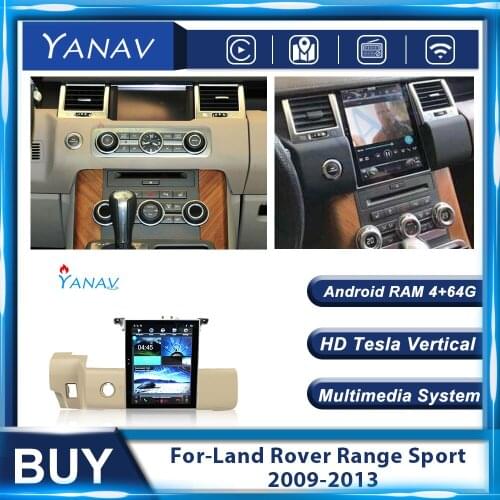 Car Stereo HD Vertical Car Radio Multimedia Player For-Land Rover Range Sport 2009-2013 Head Unit GPS Navigation Video Player