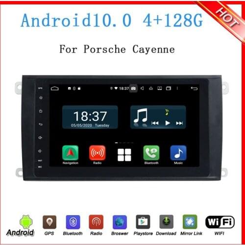 8"touch button Android 10 Car DVD Player for Cayenne GTS 2003-2010 Cayenne S car audio stereo wifi Bluetooth boss canbus DSP