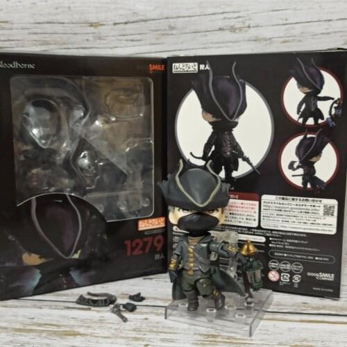 Bloodborne Figure Q version 1279# Bloodborne Figure The Old Hunter Sickle Hunter Action Figure 10cm