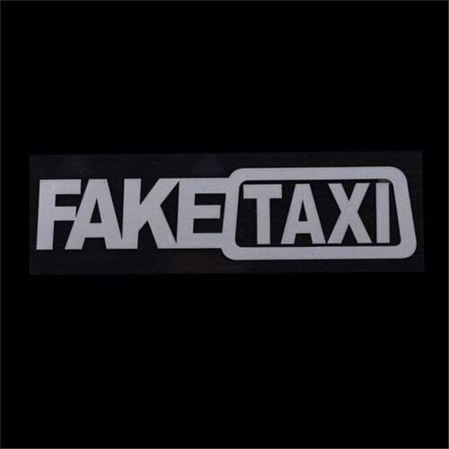 Personality Fake Taxi Drift Sign Funny Car Sticker Creative Fun Letters Car Decoration Stickers