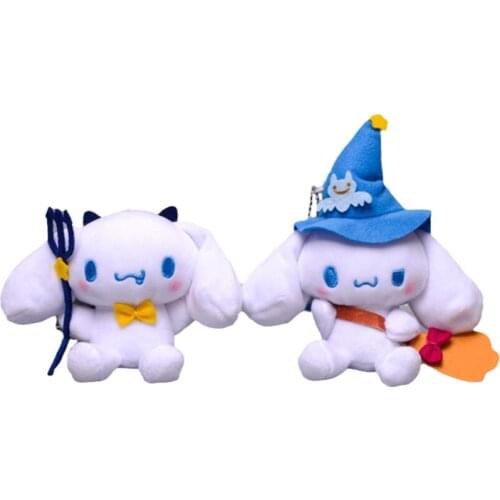 Kawaii Cinnamoroll Sanrio Plush Halloween Series Wizard Demon Cartoon Cute Dolls Anime Plush Toys For Girls Halloween Gift