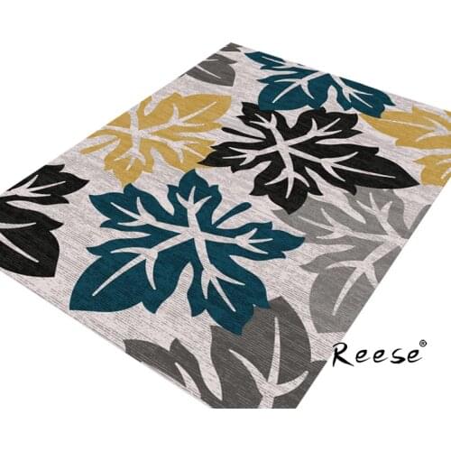 Reese Leaves Area Rug High Quality 3D Print Carpets For Living Room Diningroom Hotel Bathroom Study Anti-slip Easy Clean Store