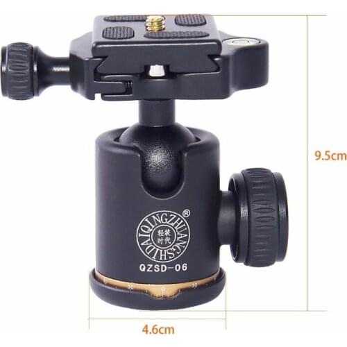 Moveski MV-06 Professional 360 degree Aluminum Ball Head for Camera Tripod Monopod Max Load to 15kg