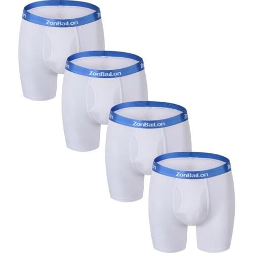 Men‘s Boxer Briefs Underpants Bamboo Breathable Man Panties Lingerie Inner-Wear Comfortable Mens Boxershorts Family Calecon