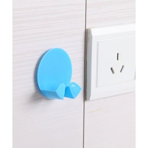 1PCS Wall Storage Hook Power Plug Socket Holder Multi-purpose Hook Strong Adhesive Hook Home Office Creative Adhesive Hook
