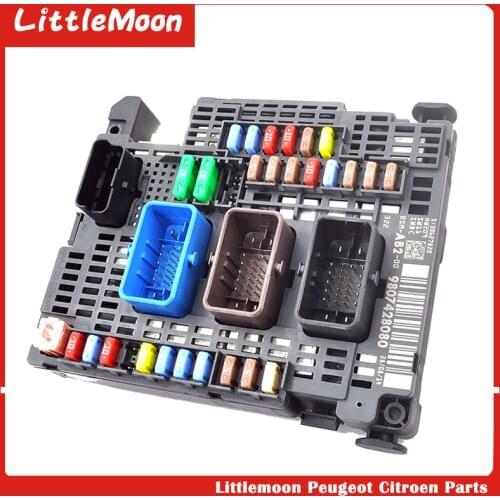 Littlemoon original brand new fuse box electronic control unit BSM 9807428080 6500JL 6500JP 9677987180 for Citroen C4 DS4 DS5