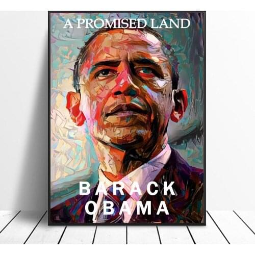 A PROMISED LAND Obama Posters Abstract Canvas Print Painting Modern Wall Art Home Decoration Pictures for Living Room Decor
