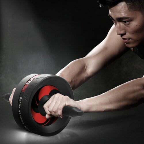 Ab Roller Abdominal Wheel Abdomen Muscle Exerciser Workout Fitness Indoor Home Gym Equipment Family Movement