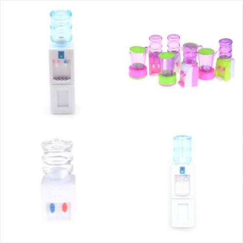 Pink White Doll Access 1:12 Scale Drinking Fountains Dollhouse Miniature Toy Doll Food Kitchen Living Room Accessories