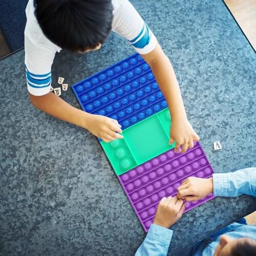 Chess Board Push Bubble Sensory Fidget Autism Relief Stress Adult Children Desktop Anti Stress Educational Toy