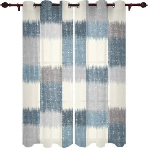 Modern Abstract Window Curtains Kitchen Bedroom Drapes Home Decor Luxury Living Room Backdrop Curtain