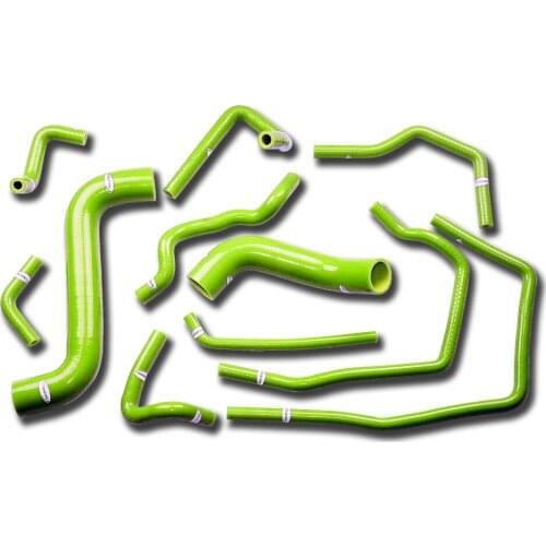 TT1803DLI- SUBARU IMPREZA WRX/STi GDA/GDB EJ207 SILICONE RADIATOR HOSE KIT 2000-2007 LIME