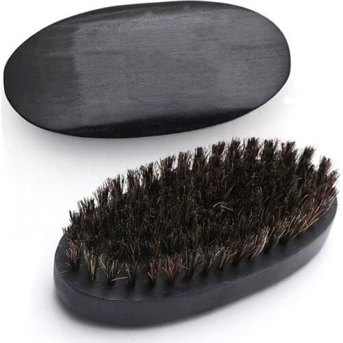 UNIQUE MAN Brush Boar Bristle for Mens Mustache Shaving Comb Face Massage Facial Hair Cleaning Brush Beech Comb Drop Shipping