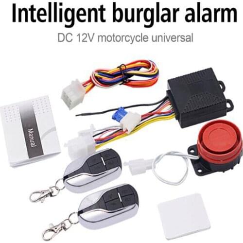 12V universal motorcycle alarm system scooter anti-theft security alarm system