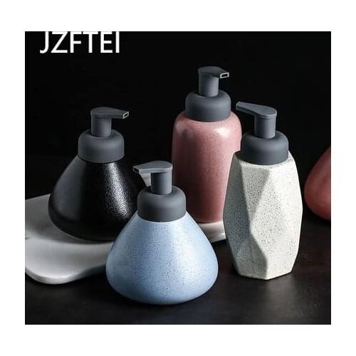 Bathroom accessories Dispenser of soap 360ml, 440ml of Ceramic Bottle Gel Shower Bottle of soap for Emulsion Bottle of Northern