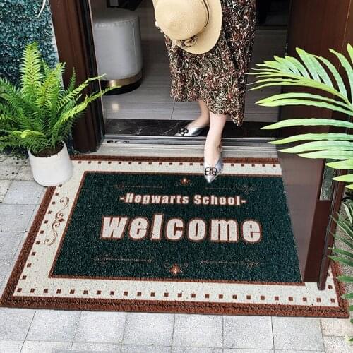 Absorbent Mud Dirt Front Door Mat Durable Entry Welcome Mats Non-Slip Washable Shose Trapper Rugs PVC Rubber Low-Profile Doormat