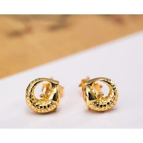 VLA 925 Silver Creative Chinese Style Koi Studs Womens Temperament Fashion Personality Carp Earrings Accessories