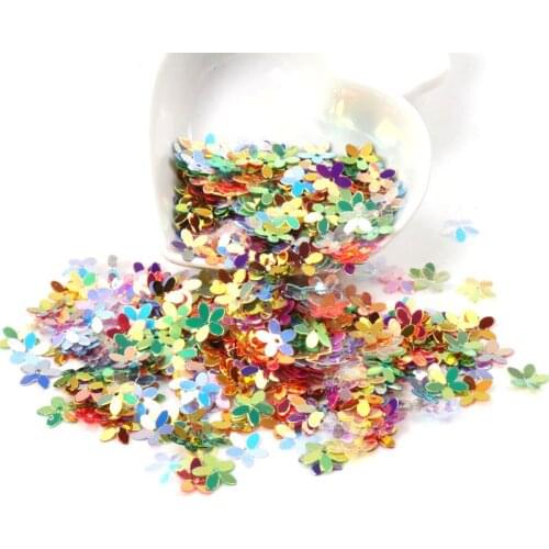 10g Stereoscopic Flower Sequins Multicolor Paillettes Sewing Craft Children DIY Garment Accessory Decorations 10mm