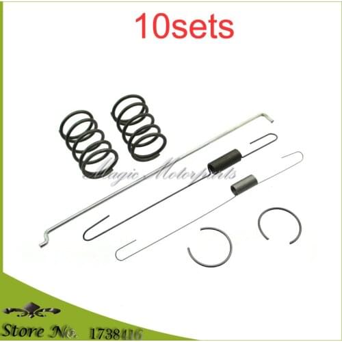 10x Throttle Governor Link Rod Return Valve Springs Piston Clips Set For Honda GX160 GX200 5.5hp 6.50hp Engines 168F gasoline