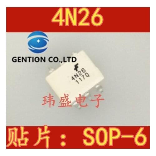 20PCS 4N26 light coupling SOP-6 4N26sr2m in stock 100% new and original