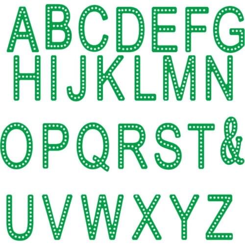 27PCS Metal Cutting Dies Alphabet A-Z Symbol & Shape Stencil For DIY Scrapbooking Craft Cards Making Template 2019 Hot Sell