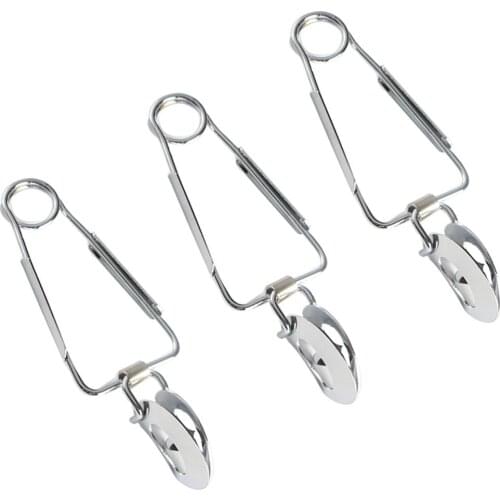 3Pcs Stainless Steel Snail Tong Escargot Tong Food Serving Clip Clamp Tableware