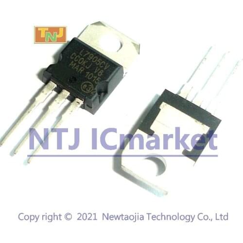 50 PCS L7905CV TO-220 LM7905 L7905 7905 5V 1.5A Negative voltage regulators