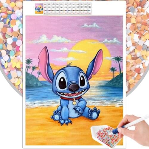 5D DIY Diamond Painting Animal Mosaic Cartoon Beach Full Round Square Rhinestone Embroidery Cross Stitch Picture Art Gift Home