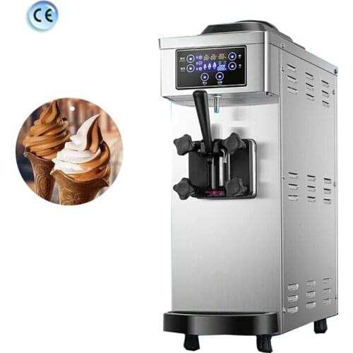 220V/110V Soft Ice Cream Making Machine One Flavor Ice Cream Machine Desktop Fruit Yogurt Freezer