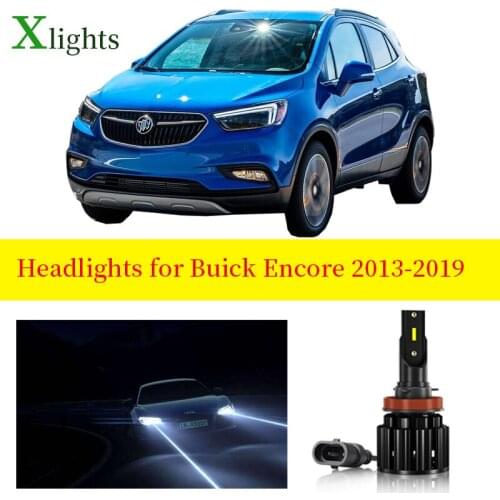 Car Canbus Lamp Bulb For Buick Encore 2013 2014 2015 2016 2017 2018 2019 Led Headlight Low High Beam 6000k 12V Accessories Part