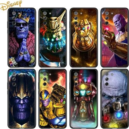 Thanos marvel hero for Samsung Galaxy S21 Ultra Plus Note 20 10 9 8 S10 S9 S8 S7 S6 Edge Plus Black Phone Case