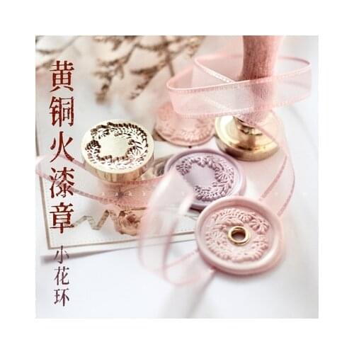 The flower Stamp Head Custom Wax Seal Heads Stamps Postage Journal Package Wedding Gifts Envelope Handmade Tools