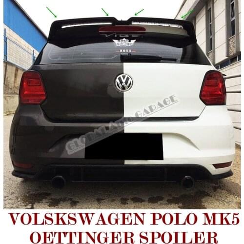 For Volkswagen Polo Mk5 2009-2017 Spoiler Wing Auto Accessory Universal Spoilers Car Antenna Car Styling Diffüser Flaps Splitter