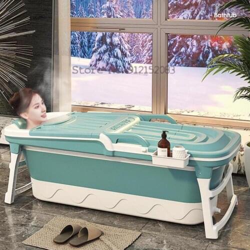 Household Bathtub Adult Folding Bathtub Adult Bathtub Thickened Bathtub Artifact Whole Body Sweat Bath Basin