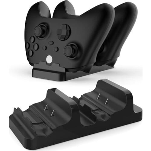 Dual Slot Fast Charging Dock Station Charger Cradle for XboxSeriesX/S XboxONE SLIM/ONE X Series Gaming Controllers Handles Kit
