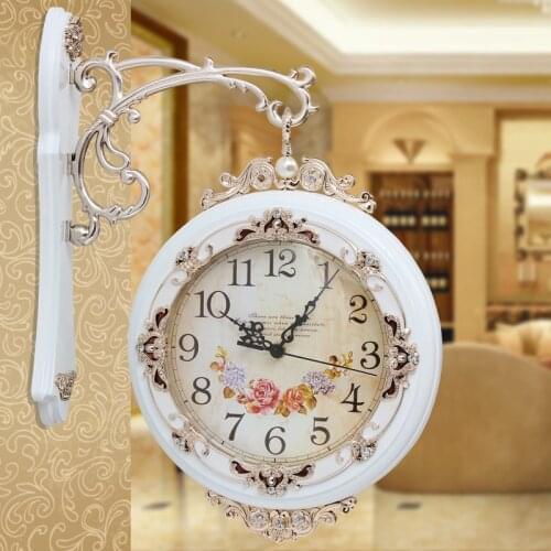 Double Sides Face Wall Clock Modern Design Large Wall Watch Mechanism Pow Patrol Hidden Stash Klok Clock Loft Relogio Parede 298