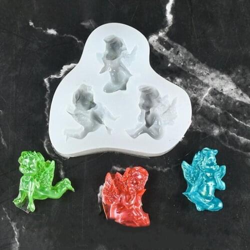 Angel Baby Fondant Mold Silicone Cake Decorating Tools Candy Chocolate Polymer Clay Molds Kitchen Baking Moulds