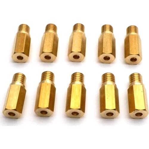 10pcs/set Carburetor Main Jet for Keihin OKO KOSO PE PWK Carburetor HARLEY BD YAMAHA BD PWM Available Size 118-160