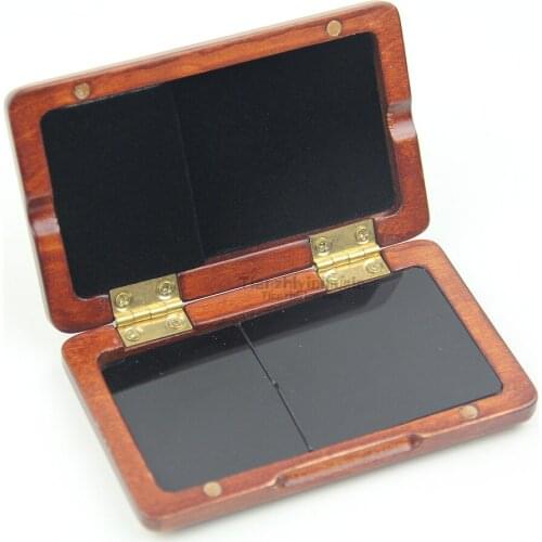 Handmade Maple Wood Sax Clarinet Reeds Case Box Hold 2 Reeds