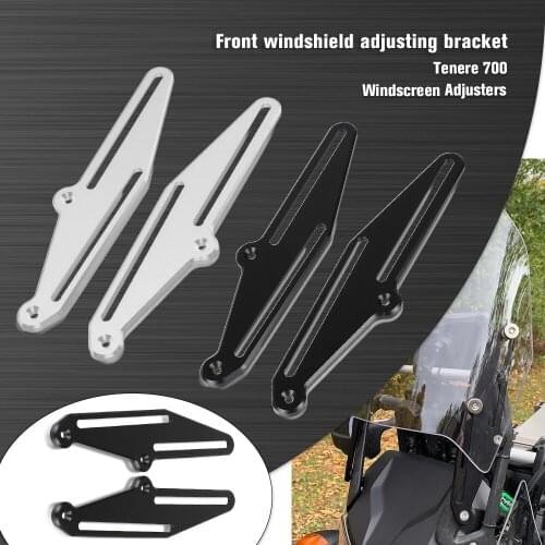 CNC Windshield Bracket Windshield Support Holder kits For Yamaha Tenere 700 XT700Z XTZ 700 T7 Motorcycle Windscreen Adjusters