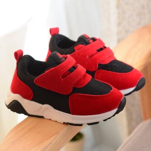 Girls Breathable Soft Sneakers 2020 Autumn Winter Boys Girls Soft Non-slip Cotton-padded Shoes Kids Plush Warm Sneakers D685
