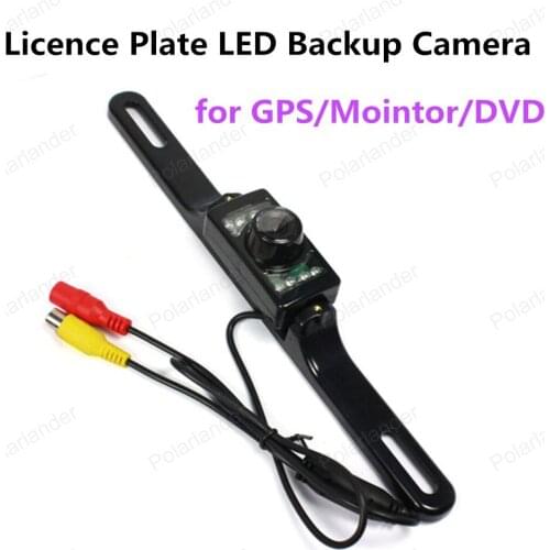 Best selling 7 LED Licence Plate Waterproof CMD Rear View Backup Camera Night Vision for GPS/Mointor/DVD