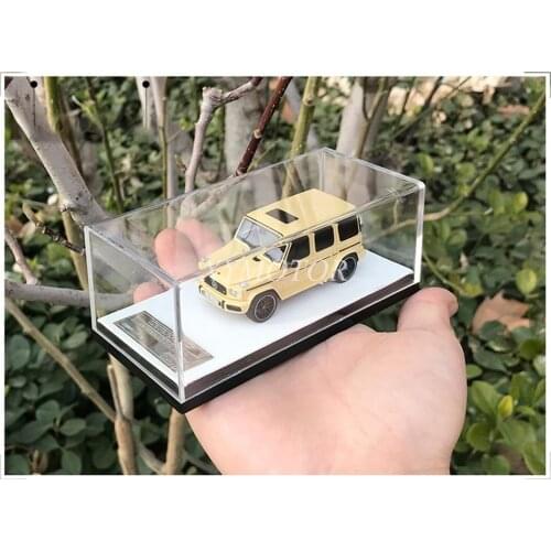 MOTORHELIX 1:64 For Benz AMG G63 2019 SUV Resin Diecast Car Model Kids Toys Gifts Yellow/Red/Blue For Display Collection