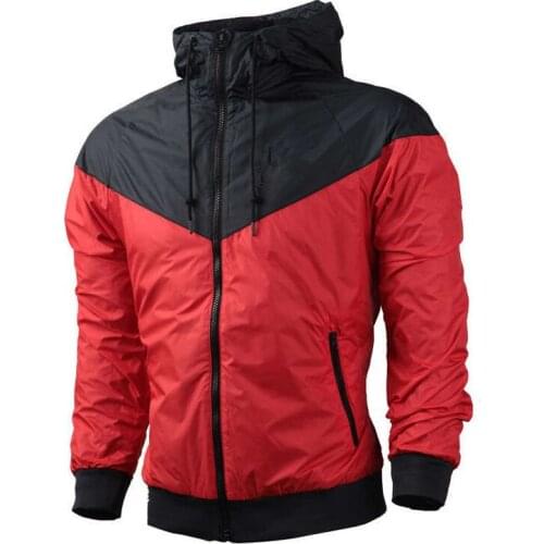 2021Autumn Winter Men Jacket Coat Fashion Patchwork Tracksuit Windbreaker Fitness Running Climbing Casual Sportwear Man Clothing