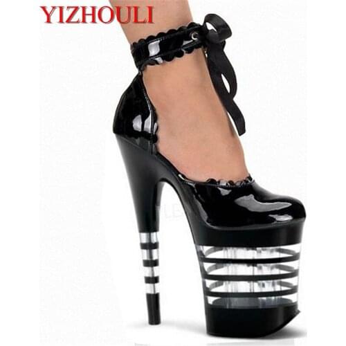 20cm New Arrival Basic Pumps PU Womens High Square Heel Shoes, Slip On Square Toe Ladies Pumps Concise Female Footwear