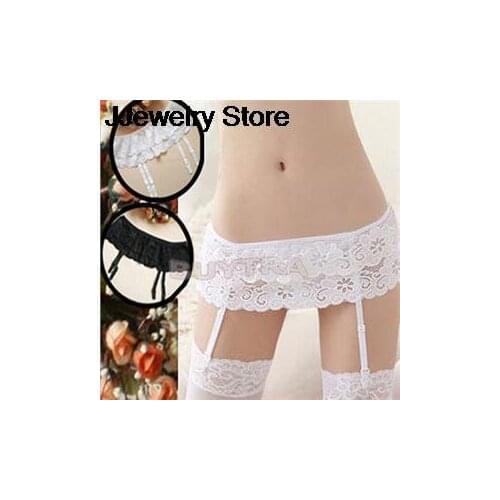New Personality Womens Sheer Garters Sexy Fashion Lace Garter Belt Suspender for Stockings