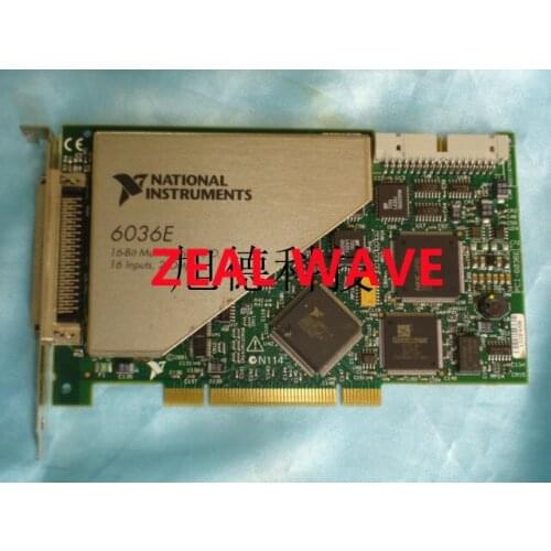 Used American Genuine NI PCI-6036E Communication Letter Data Acquisition DAQ Card